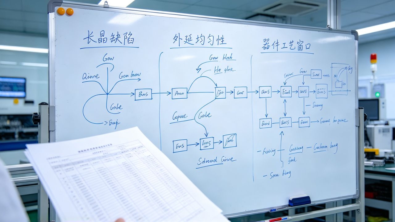 工艺整合工程师白板与碳化硅良率报表 工艺整合工程师白板与碳化硅良率报表
